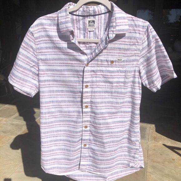 REEF BUTTON DOWN SHIRT MEN’S S - Picture 2 of 6